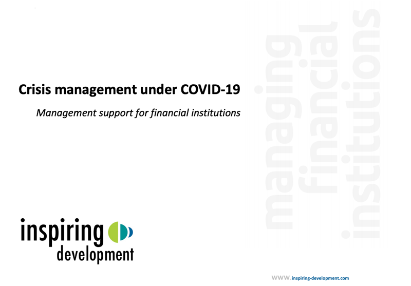 crisis management under COViD-19, management support for financial institutions